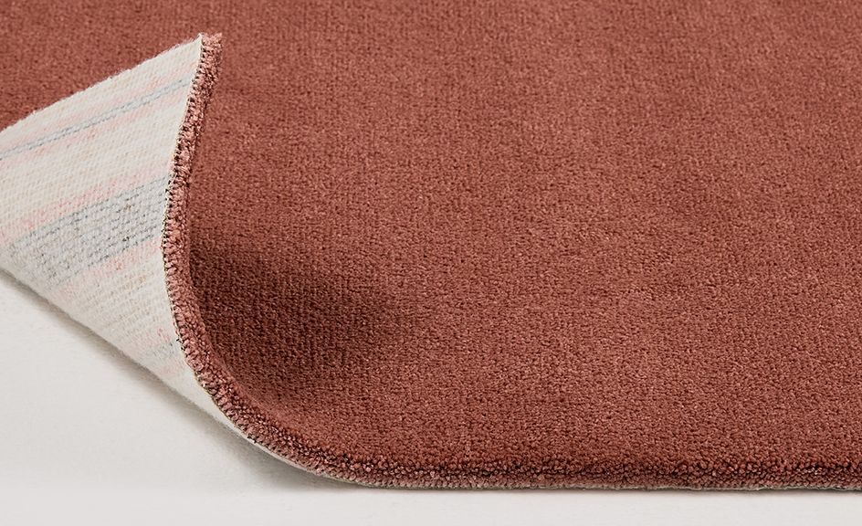 Moquette velours Tessa 4M, col Rose saumon , rouleau 4.00 m