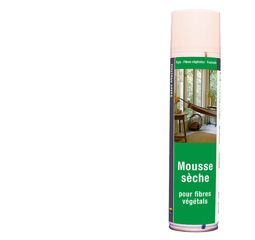 Entretien courant  MOUSSE SECHE, pour tapis et moquette à fibres naturelles, blanc, , 0.40 L