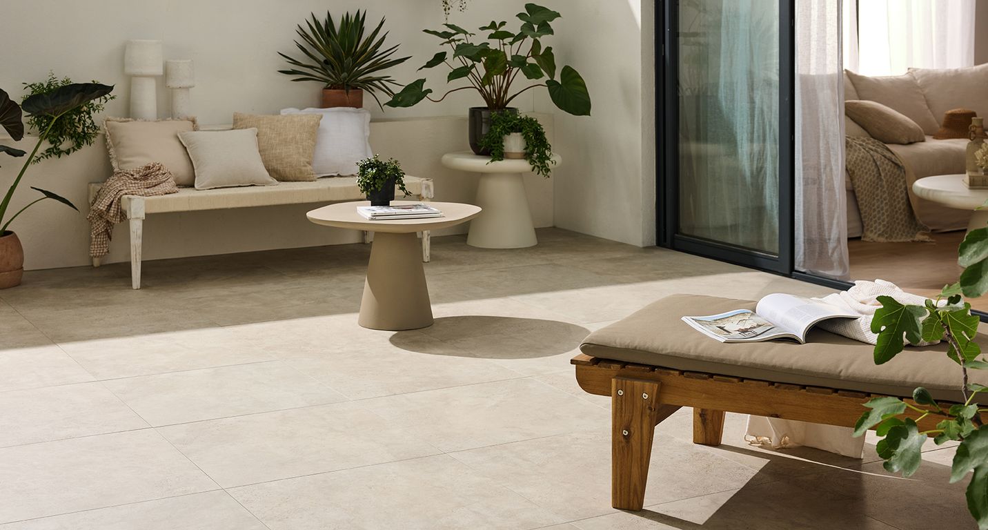 Dalle carrelage 20mm POMPEI BEIGE , aspect pierre 60x60cm, dim 60.00 x 60.00 cm