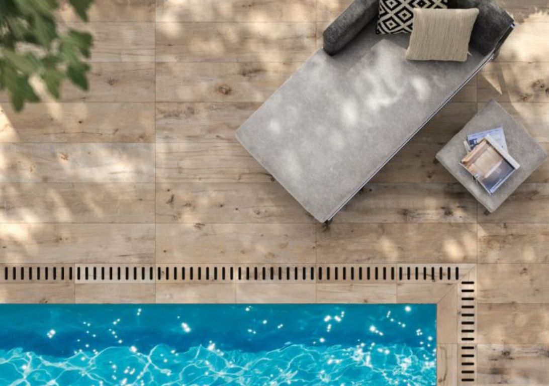 Dalle carrelage 20mm STOCKHOLM, aspect bois 30x120cm, dim 30.00 x 120.00 cm