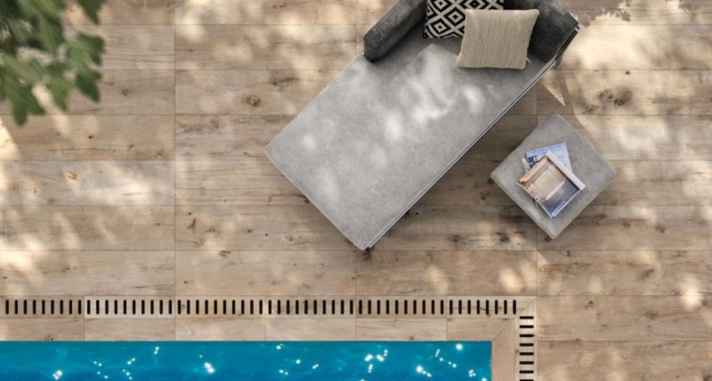 Dalle carrelage 20mm STOCKHOLM, aspect bois 30x120cm, dim 30.00 x 120.00 cm