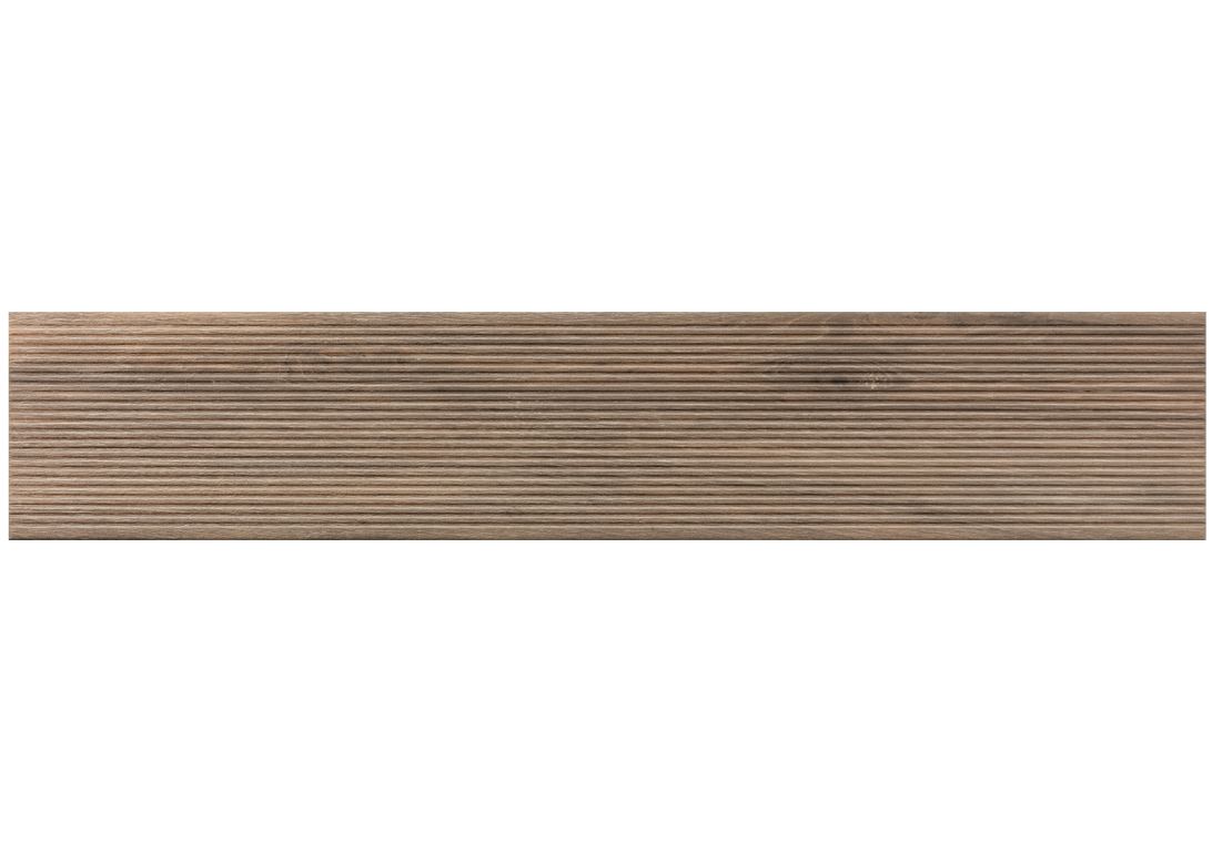 Carrelage LAMA CHENE FONCE STRAW, aspect bois 23x120cm, dim 20.00 x 120.00 cm