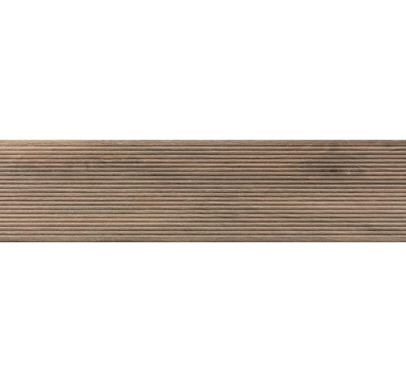 Carrelage LAMA CHENE FONCE STRAW, aspect bois 23x120cm, dim 20.00 x 120.00 cm