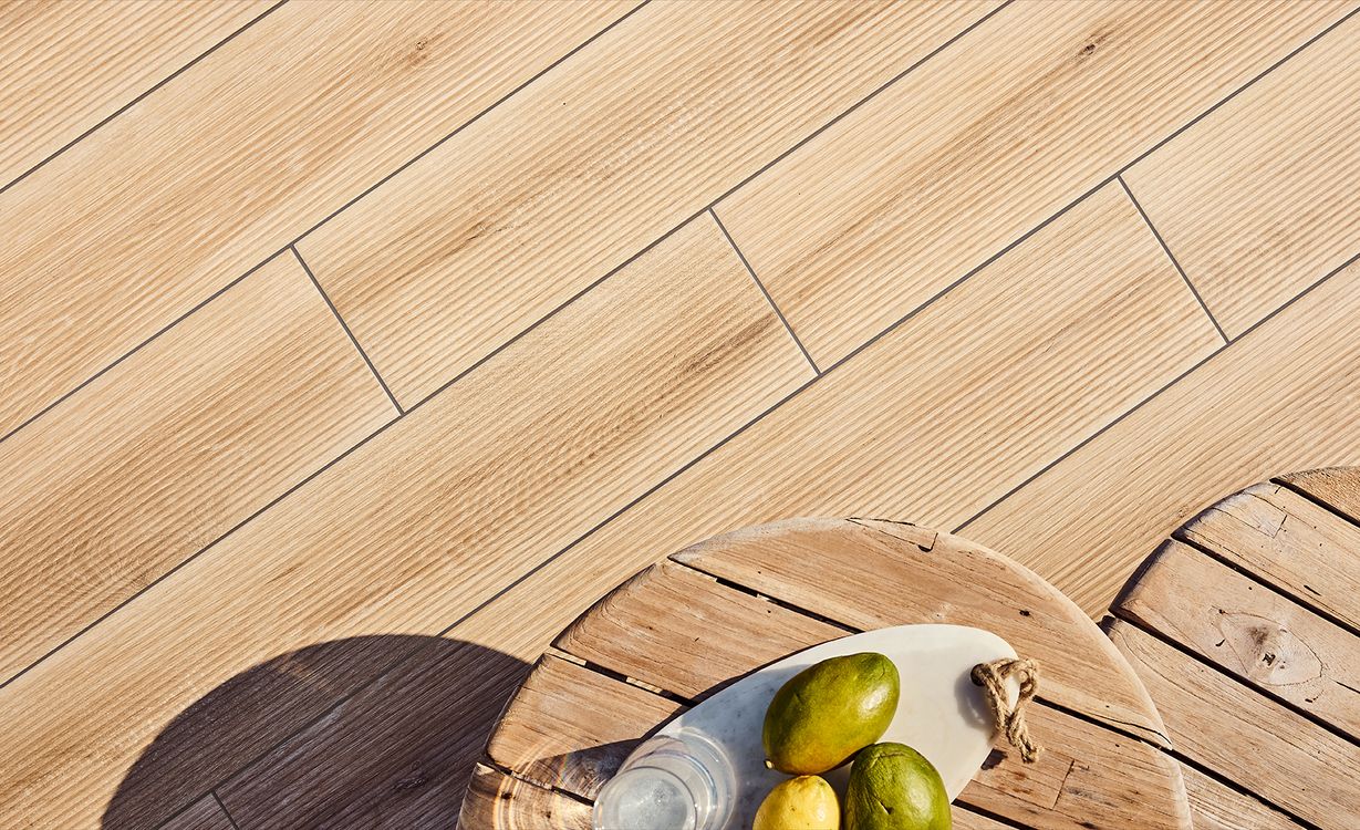 Carrelage LAMA CHENE CLAIR ROBLE, aspect bois 23x120cm, dim 23.00 x 120.00 cm