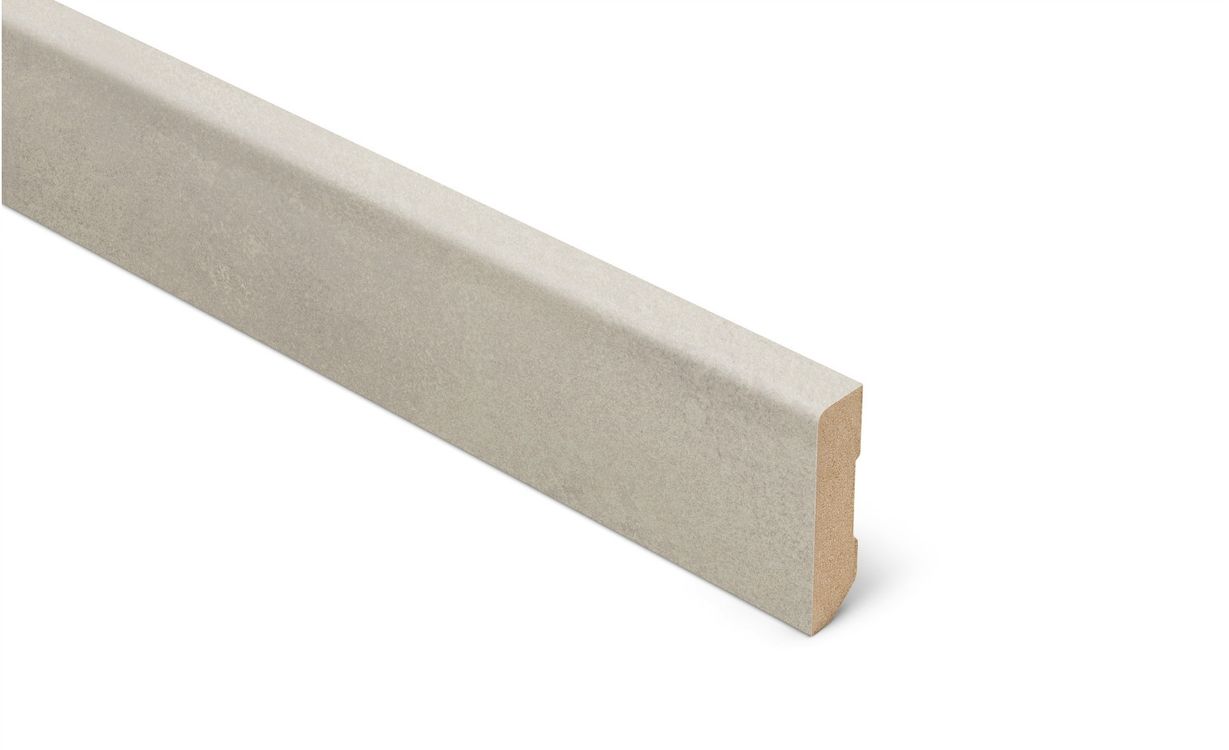 Plinthe  Lamett, mdf placage bois, décor Béton béton, h.6.00 x L. 240.00 cm