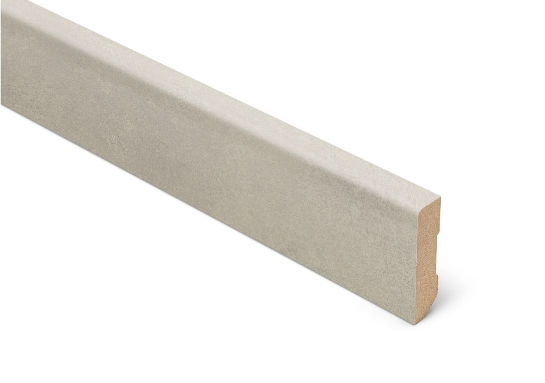 Plinthe  Lamett, mdf placage bois, décor Béton béton, h.6.00 x L. 240.00 cm