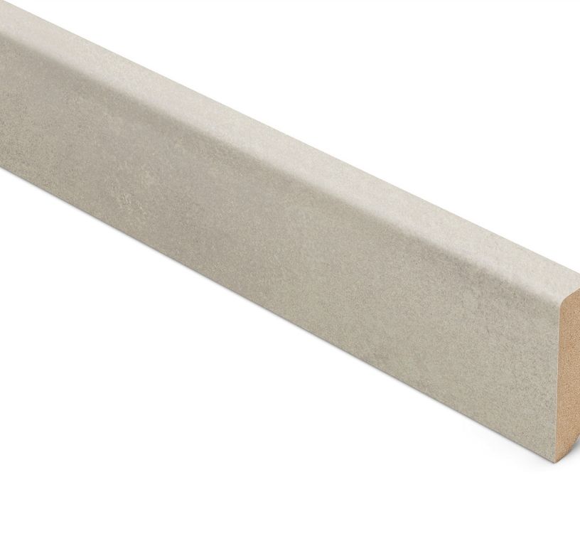Plinthe  Lamett, mdf placage bois, décor Béton béton, h.6.00 x L. 240.00 cm