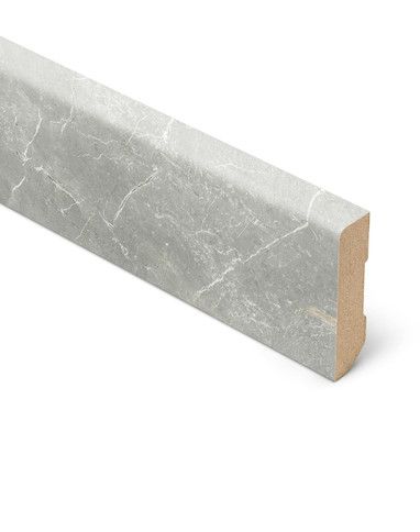 Plinthe  Lamett, mdf placage bois, décor Béton marmo grigio, h.6.00 x L. 240.00 cm
