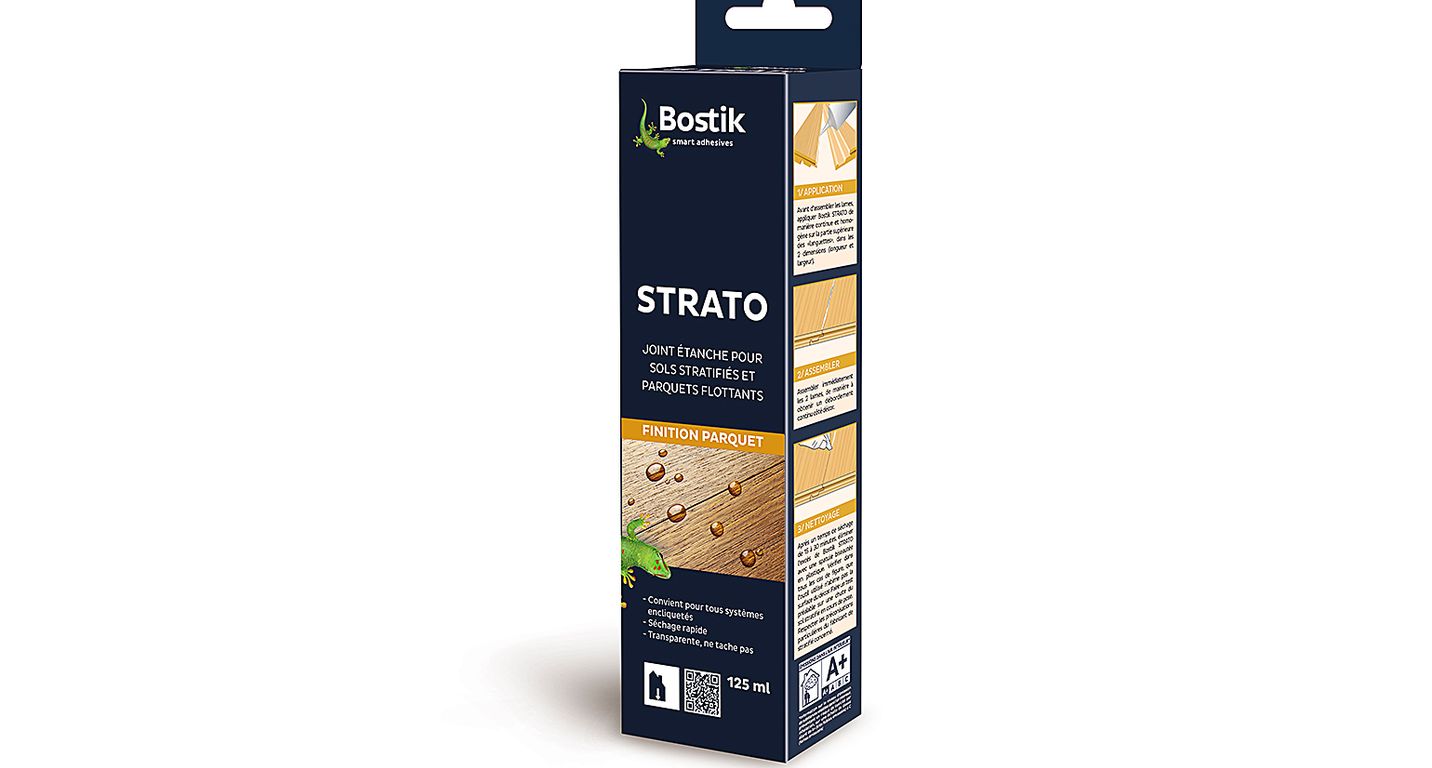 Cartouche de colle Bostik STRATO, pour sols Parquet, pour stratifié et parquet, 0.14 kg