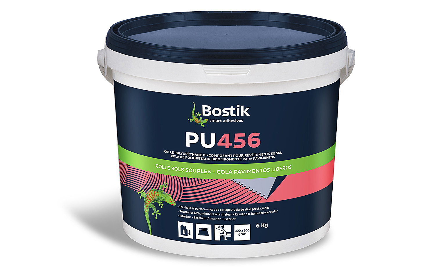  Bostik EPONAPU456 STIX P956 2K, pour sols Accessoire Vinyle, 6.00 kg