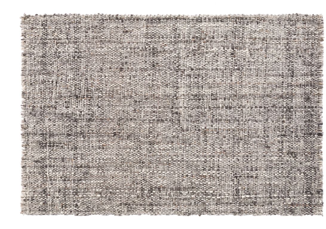 Tapis TWEEDS , faux-uni gris marron