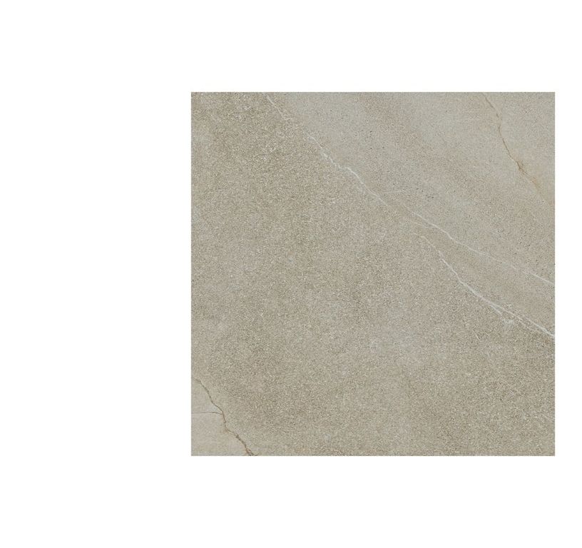 Dalle carrelage 20mm HALLEY 20mm beige, aspect pierre 60x60cm, dim 61.00 x 61.00 cm