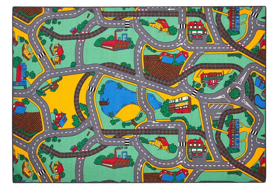 Tapis PLAY TIME , enfant  gris