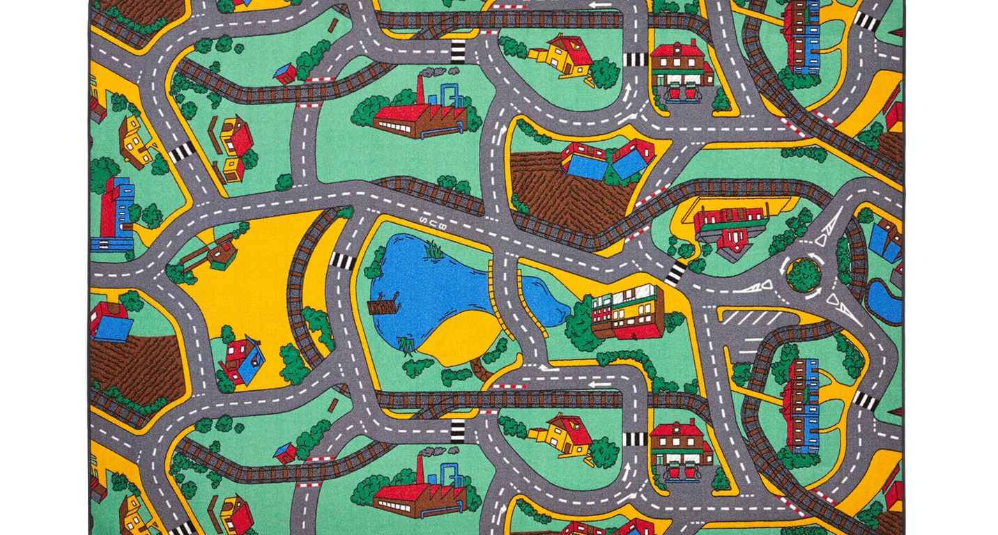 Tapis PLAY TIME , enfant  gris