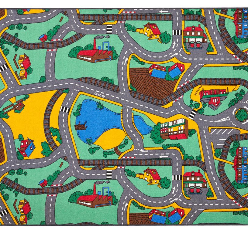 Tapis PLAY TIME , enfant  gris
