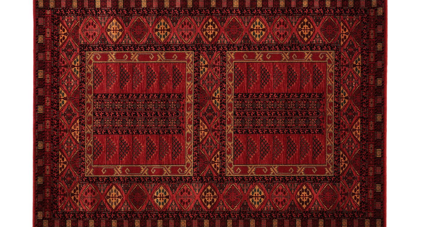 Tapis YOMOUT , oriental hatchlou rouge