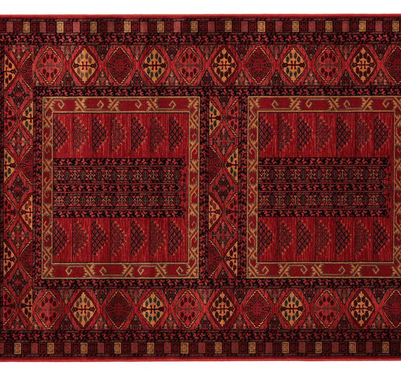 Tapis YOMOUT , oriental hatchlou rouge