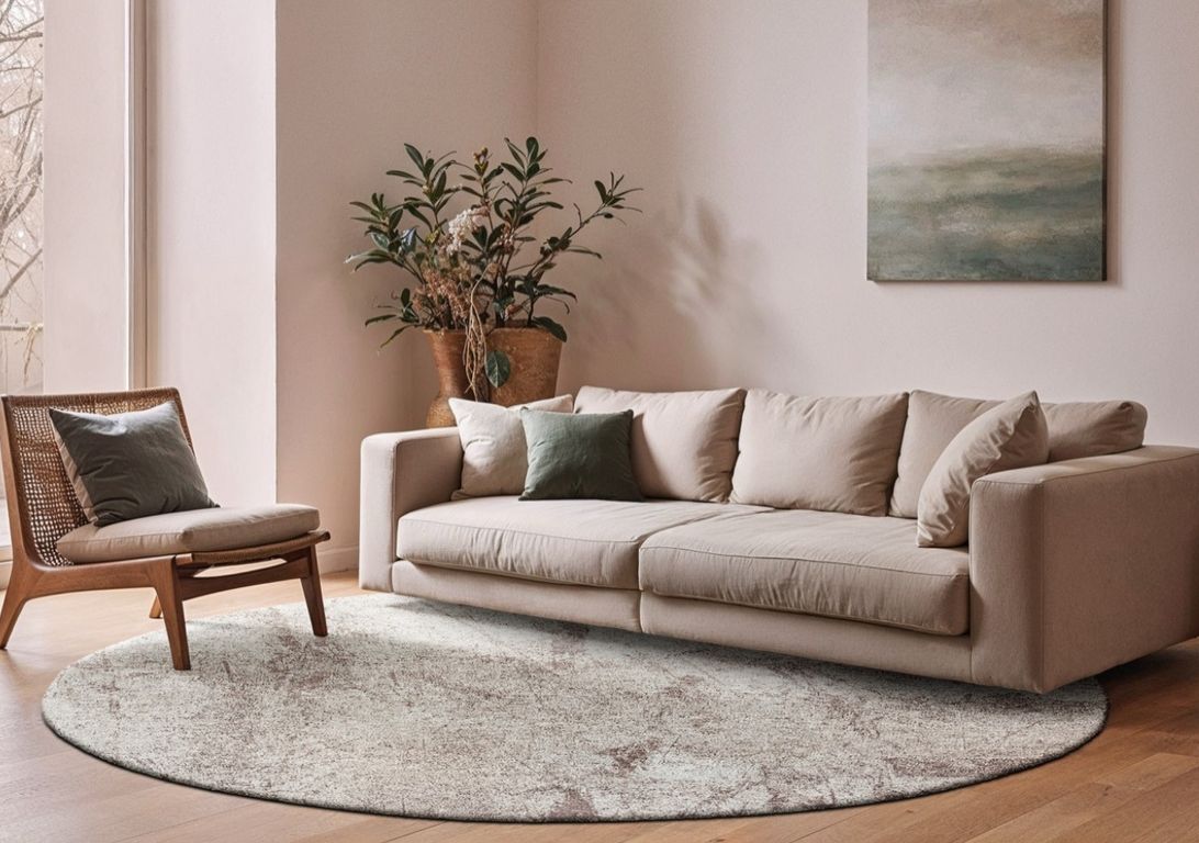 Tapis SOL Louis De Poortere, effacé  Albatre