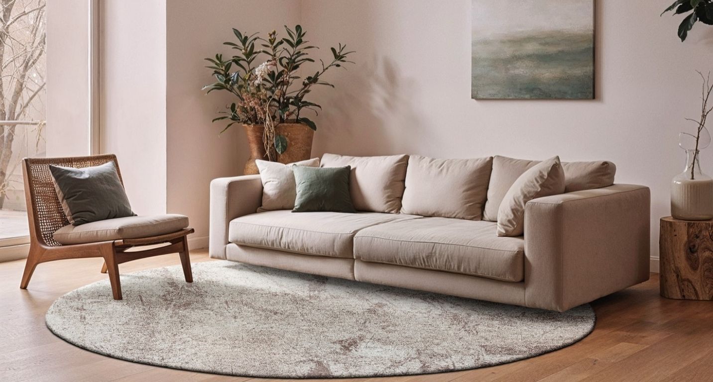 Tapis SOL Louis De Poortere, effacé  Albatre