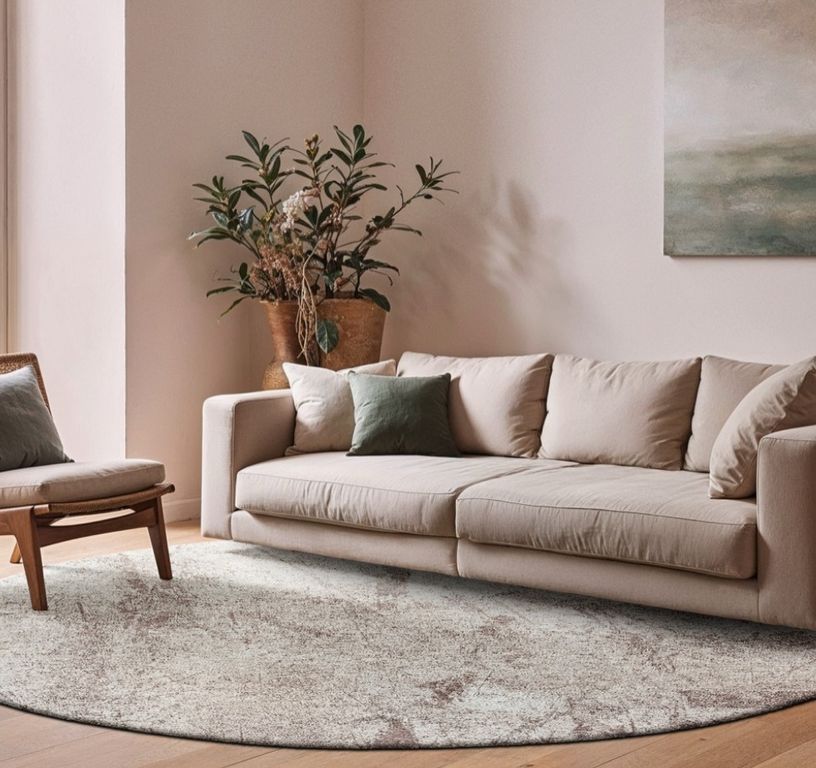 Tapis SOL Louis De Poortere, effacé  Albatre