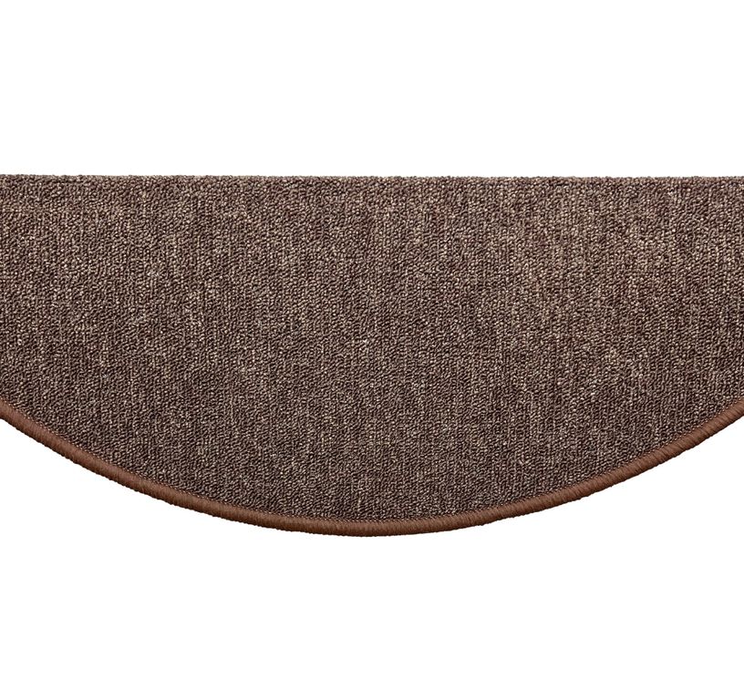 Marchette bouclé RAMBO MAR., demi lune col marron, dim 25.00 x 65.00 cm