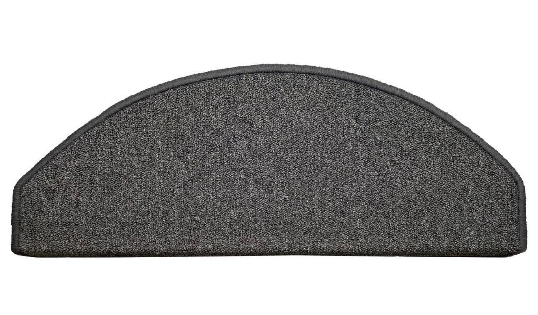 Marchette bouclé RAMBO MAR., demi lune col anthracite, dim 25.00 x 65.00 cm