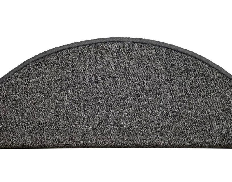 Marchette bouclé RAMBO MAR., demi lune col anthracite, dim 25.00 x 65.00 cm