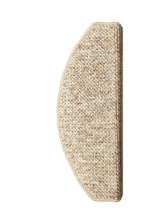 Marchette bouclé CASABLANCA MARCH, demi lune col beige, dim 25.00 x 65.00 cm