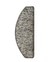 Marchette bouclé CASABLANCA MARCH, demi lune col gris, dim 25.00 x 65.00 cm