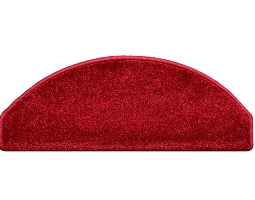 Marchette velours frisé ULTIMATE TWIST MARCH, demi lune col rouge, dim 25.00 x 65.00 cm