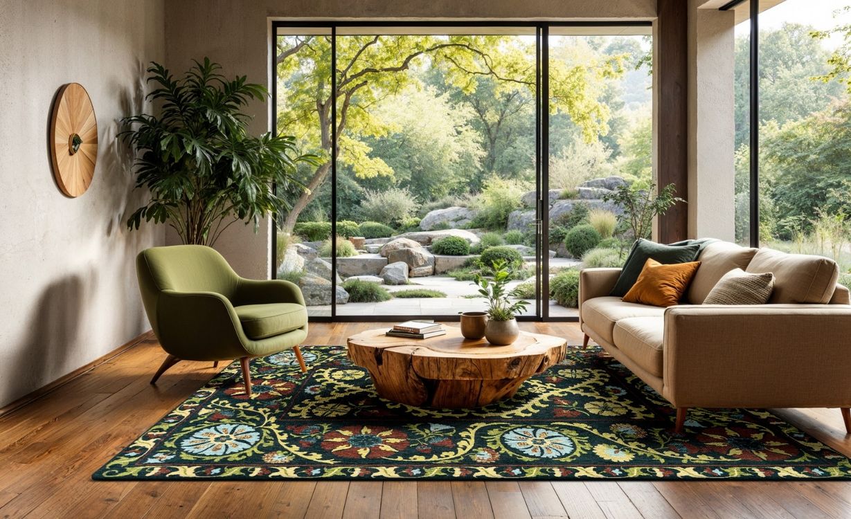 Tapis SUZANI , oriental classiqueAtlantide