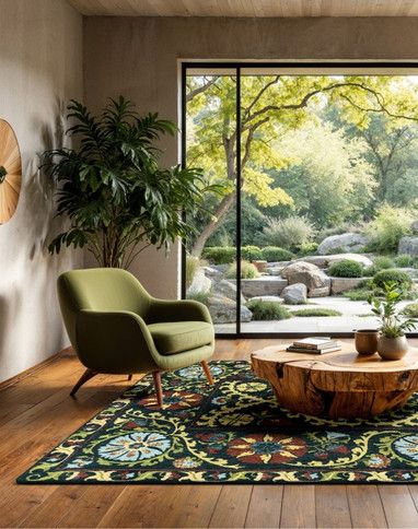 Tapis SUZANI , oriental classiqueAtlantide