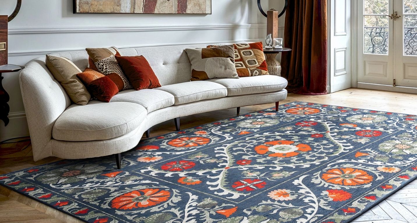 Tapis SUZANI Louis De Poortere, oriental classique Suede