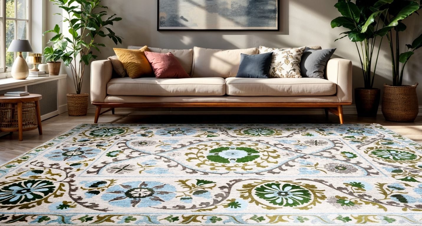 Tapis SUZANI Louis De Poortere, oriental classique Origine