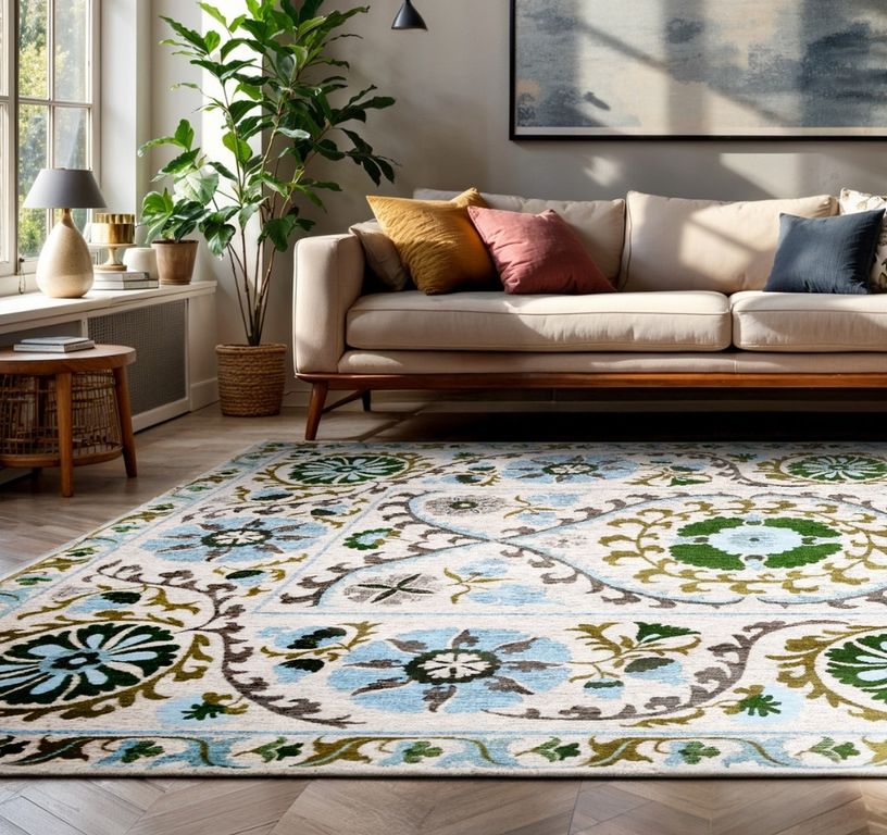 Tapis SUZANI Louis De Poortere, oriental classique Origine