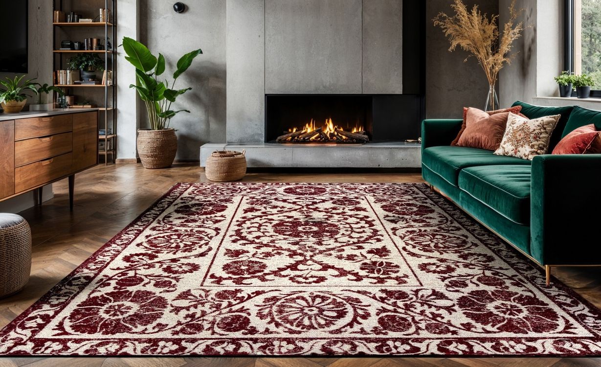 Tapis SUZANI , oriental classiqueNordic