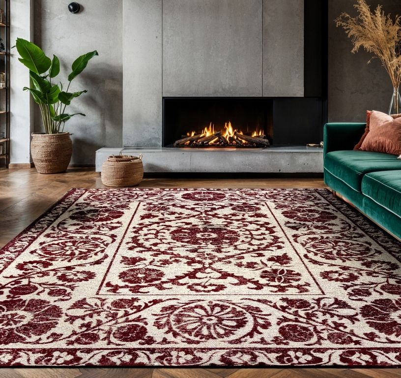 Tapis SUZANI Louis De Poortere, oriental classique Nordic