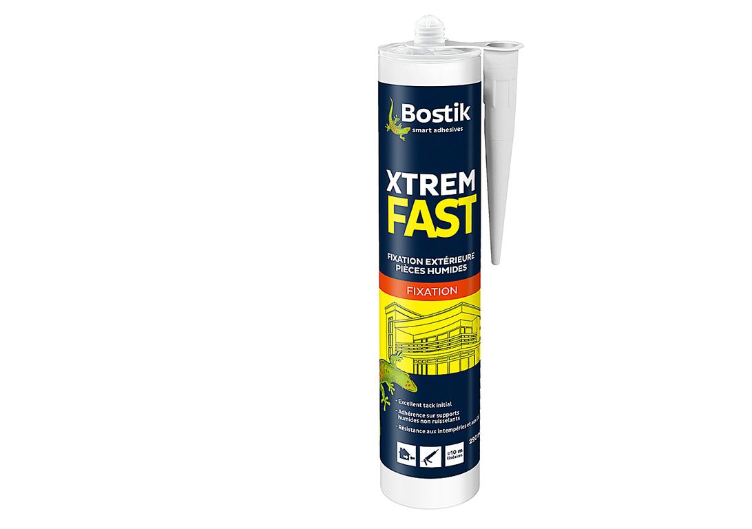 Colle Bostik XTREM FAST, pour sols Escalier, son 1er usage : le collage des plinthes, 0.45 kg