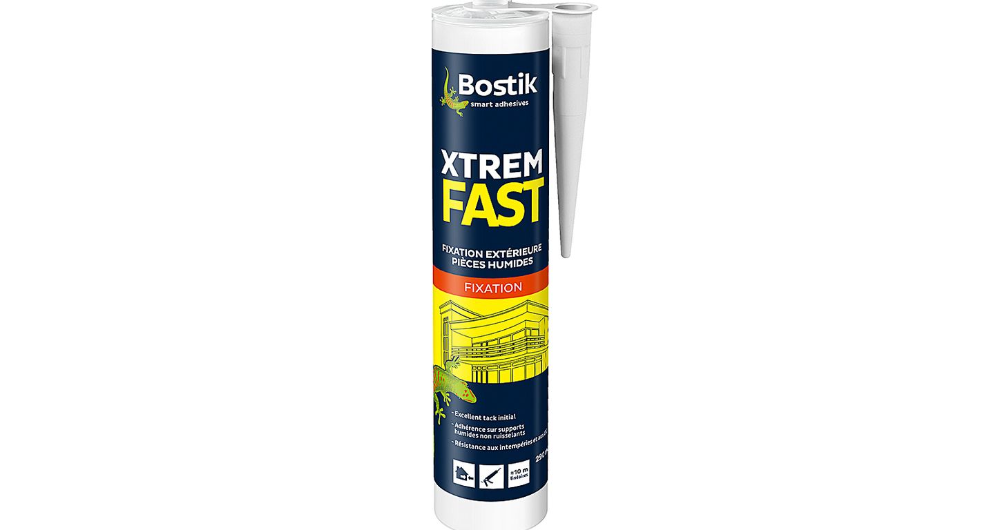 Colle Bostik XTREM FAST, pour sols Escalier, son 1er usage : le collage des plinthes, 0.45 kg