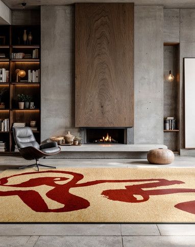 Tapis RIBBON , graphique Imperial red