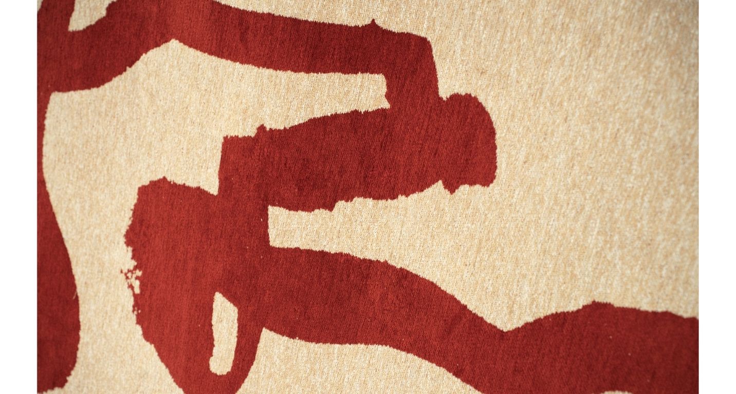 Tapis RIBBON Louis De Poortere, graphique  Imperial red