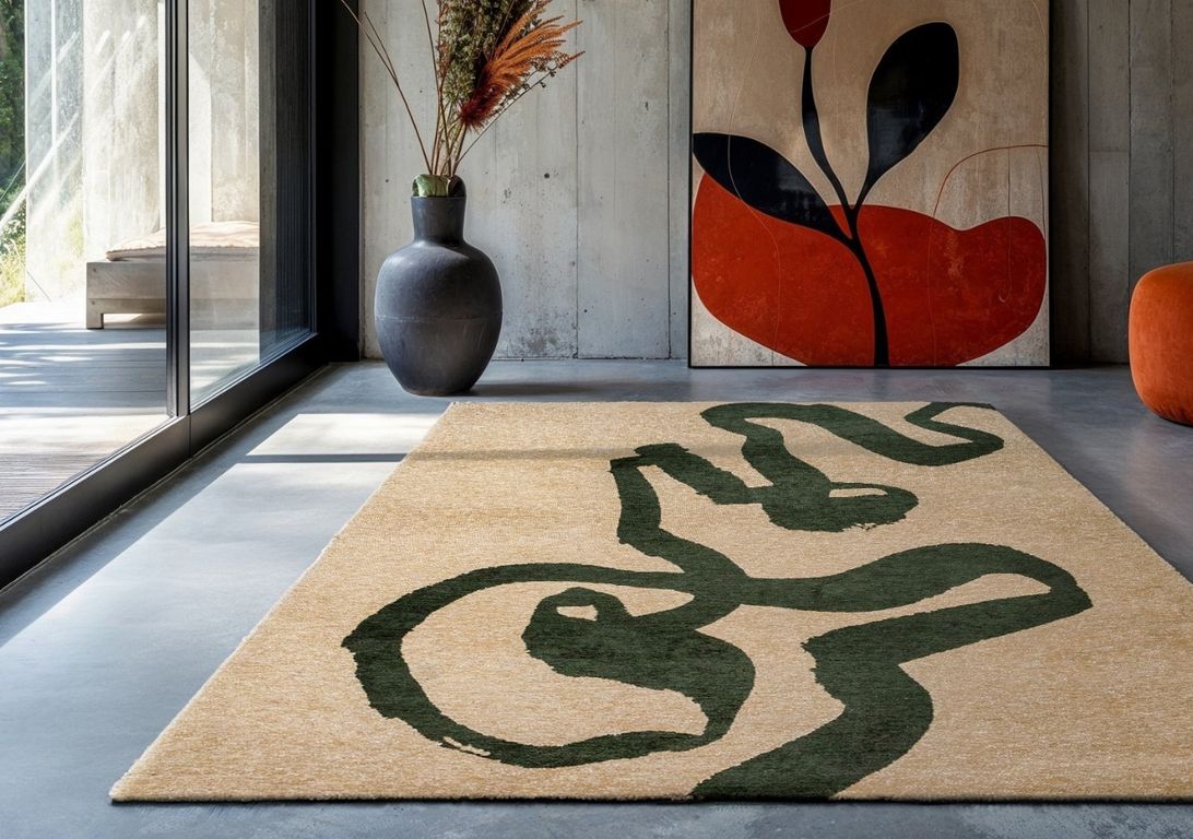 Tapis RIBBON Louis De Poortere, graphique  Garden spirit
