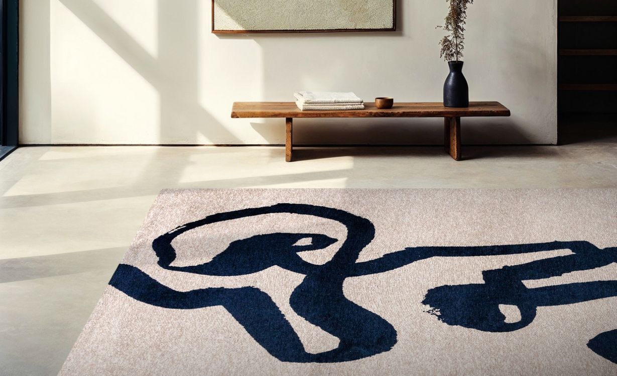 Tapis RIBBON , graphique Sea ink