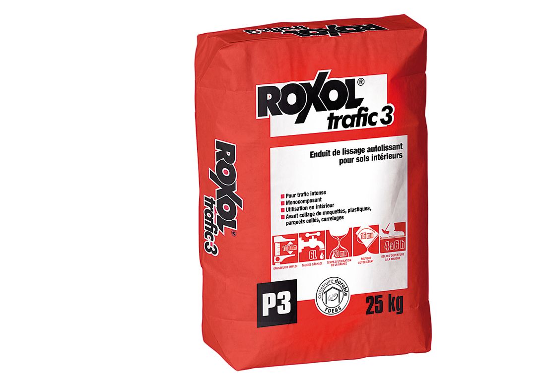 Enduit de ragréage Bostik ROXOL TRAFIC 3,  25.00 kg