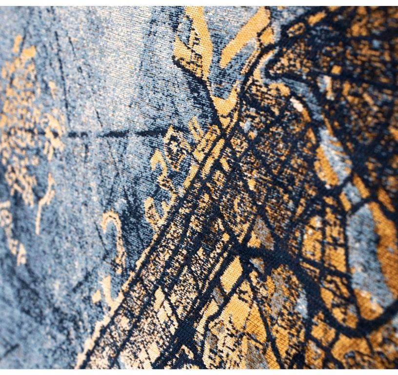 Tapis DUBAI Louis De Poortere, graphique  Gold sea