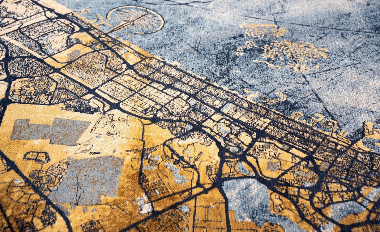 Tapis DUBAI , graphique Gold sea