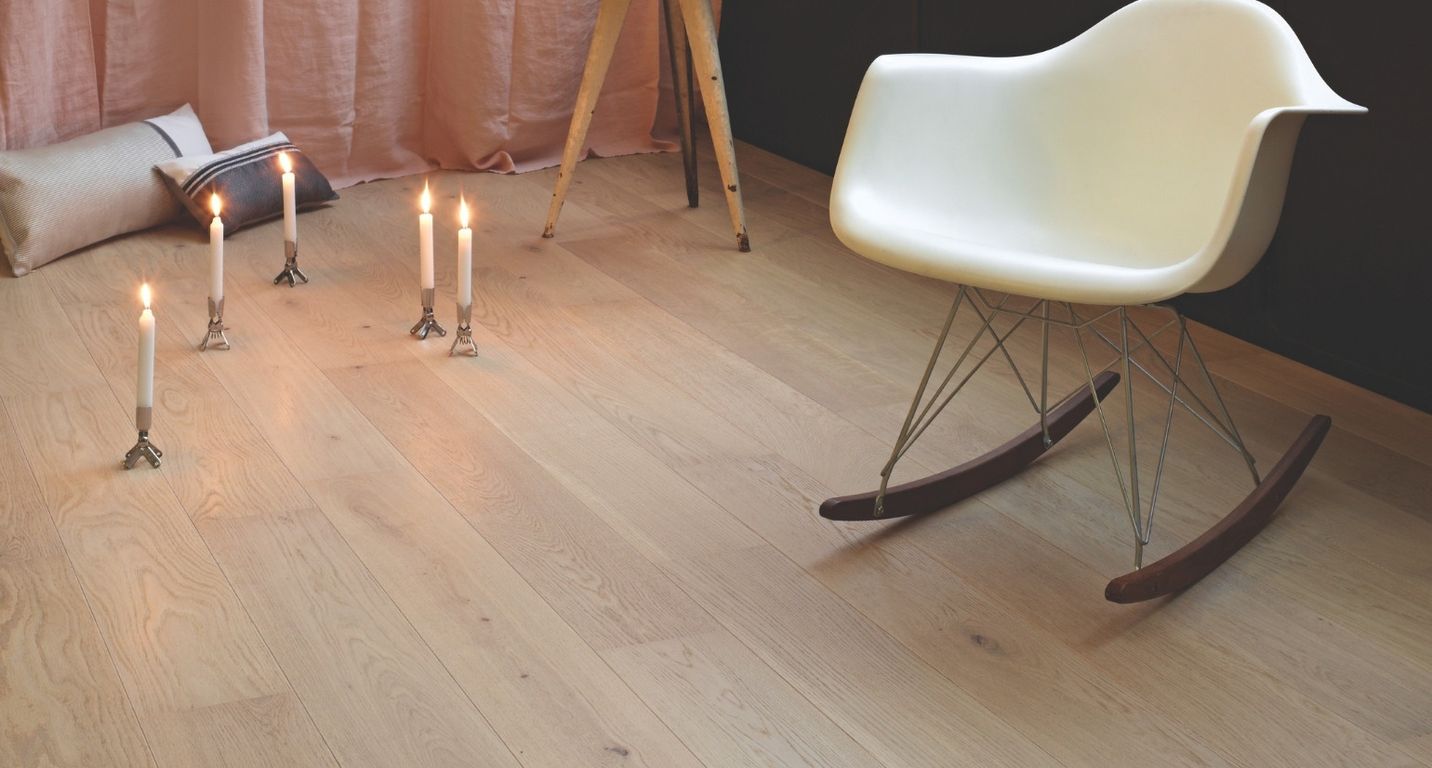 Parquet contrecollé HERITAGE 165 CHENE COURANT, chêne naturel, verni, larg. 16.50 cm