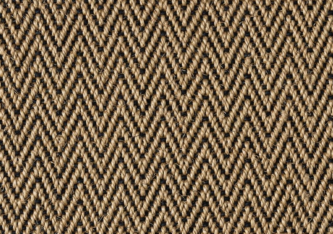 Passage d'escalier SISAL SCHAFT ESC, moquette bouclé, motif Géométrique, col naturel