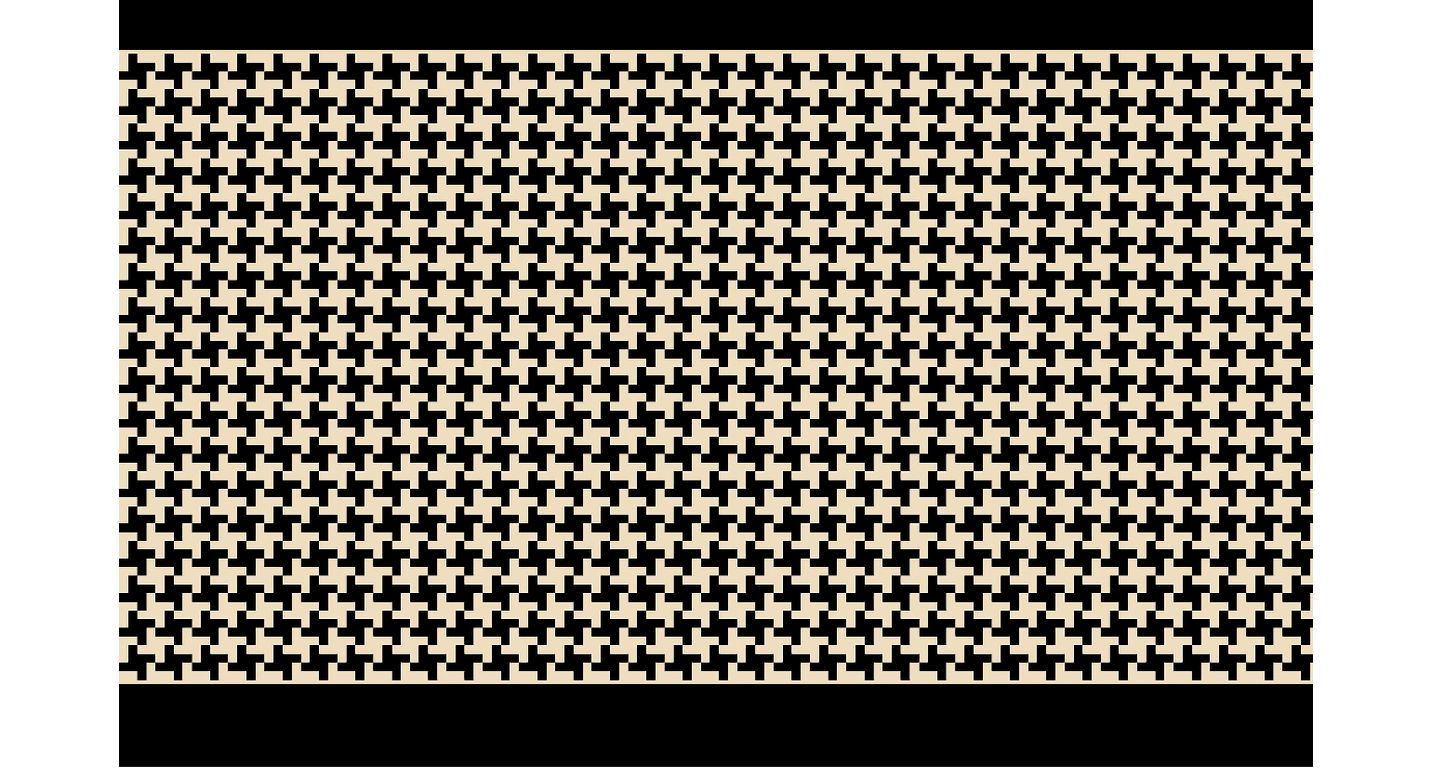 Passage d'escalier AVENUE PIED DE POULE, moquette velours ras, motif Classique, col noir