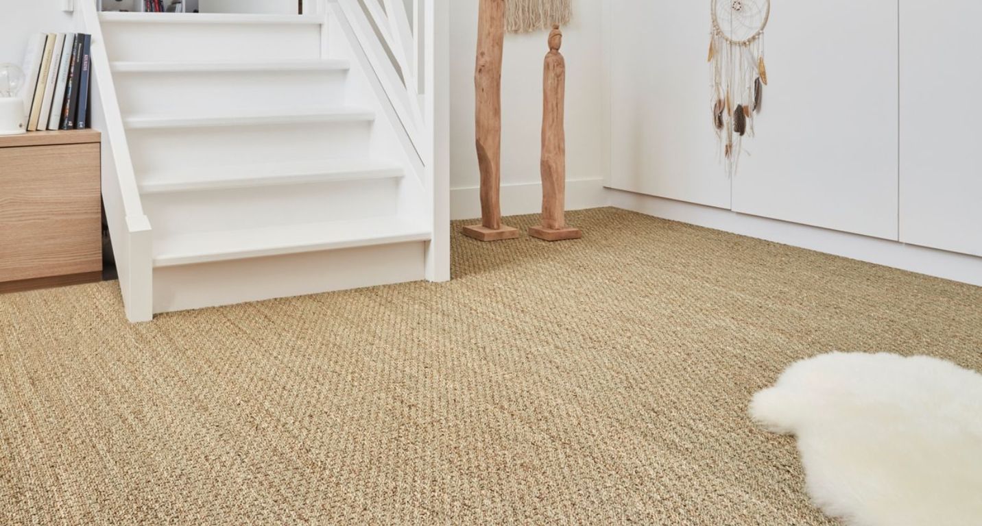 Jonc de mer AUTHENTIQUE, col naturel, rouleau 4.00 m